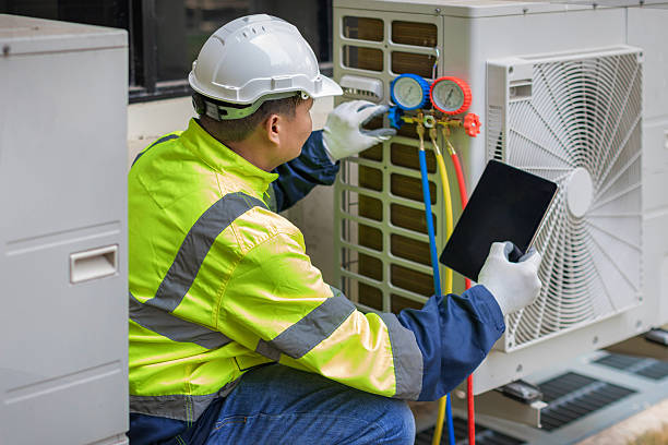 Professional Hvac technician working in Lisbon, ND